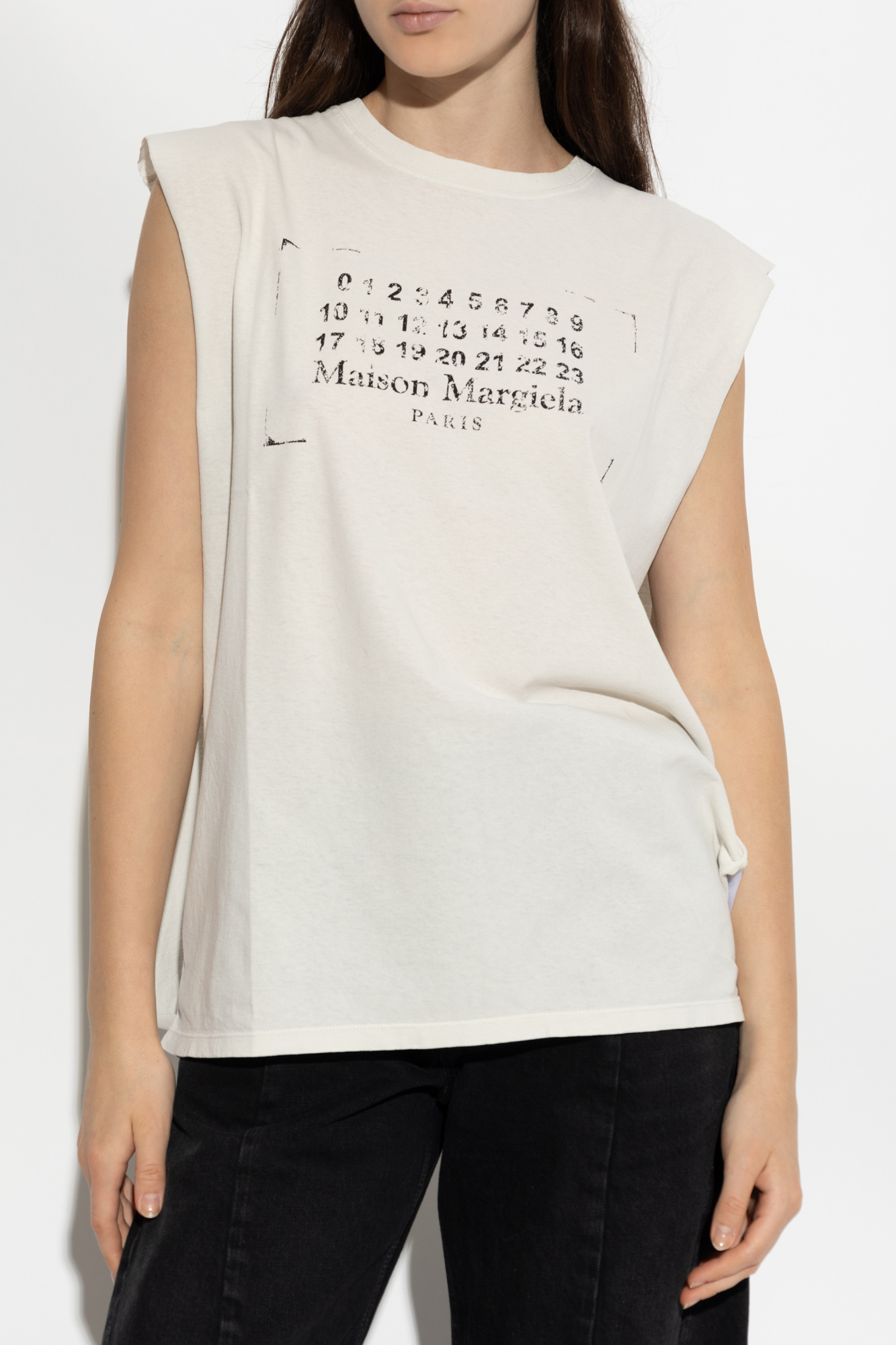 トップス maison margiela Buy Maison Margiela Replica 'Paint Splatter - White Red